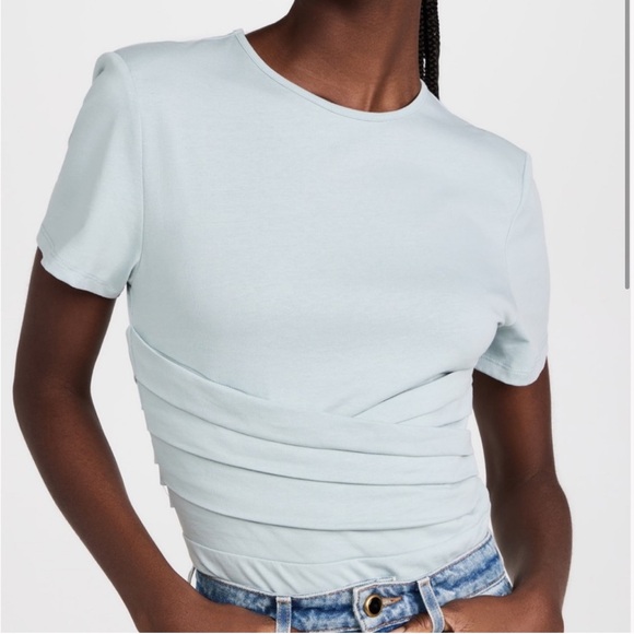 Atoir Brielle Bodysuit Revolve Baby Powder Blue Size 4 - Picture 2 of 9